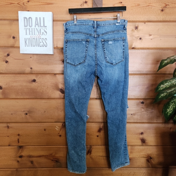 Boyish Donny High Rise Distressed Skinny Jeans in Forever Darling Size 32 X 30" - Picture 6 of 13